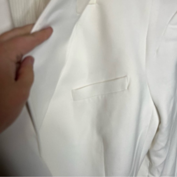 Veronica Beard Ivory Thaddeus Double Breasted Dicky Jacket Blazer Size 8 - Picture 6 of 12